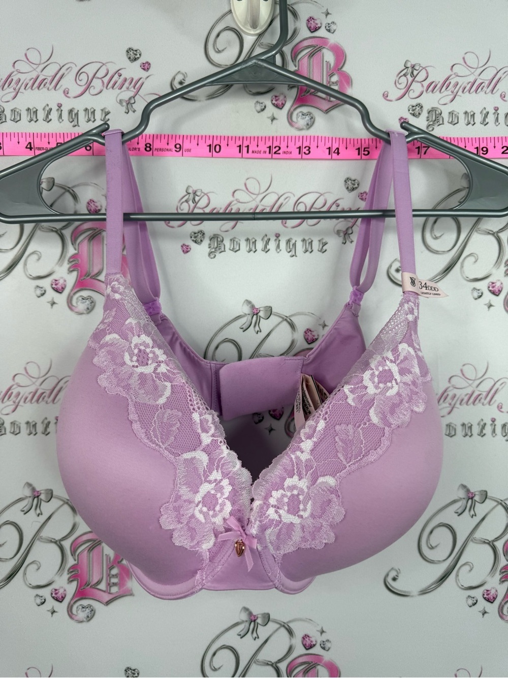 Victoria's Secret perfect coverage bra Lavender Lace Plunge T-Shirt Bra